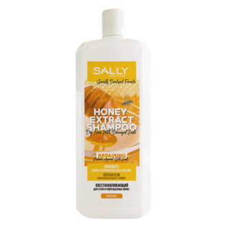 SALLY Onarıcı Şampuan Bal Özü Hasarlı Uçlu Kuru Saçlar 1 LT