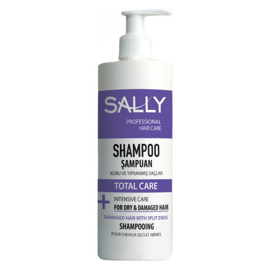 SALLY Şampuan Profesyonel Seri Total Care Kuru ve Yıpranmış Saçlar 500 ML
