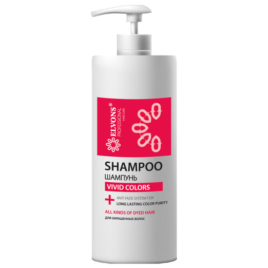 ELVONS Şampuan Profesyonel Seri Vivid Colors Boyalı Saçlar 750 ML