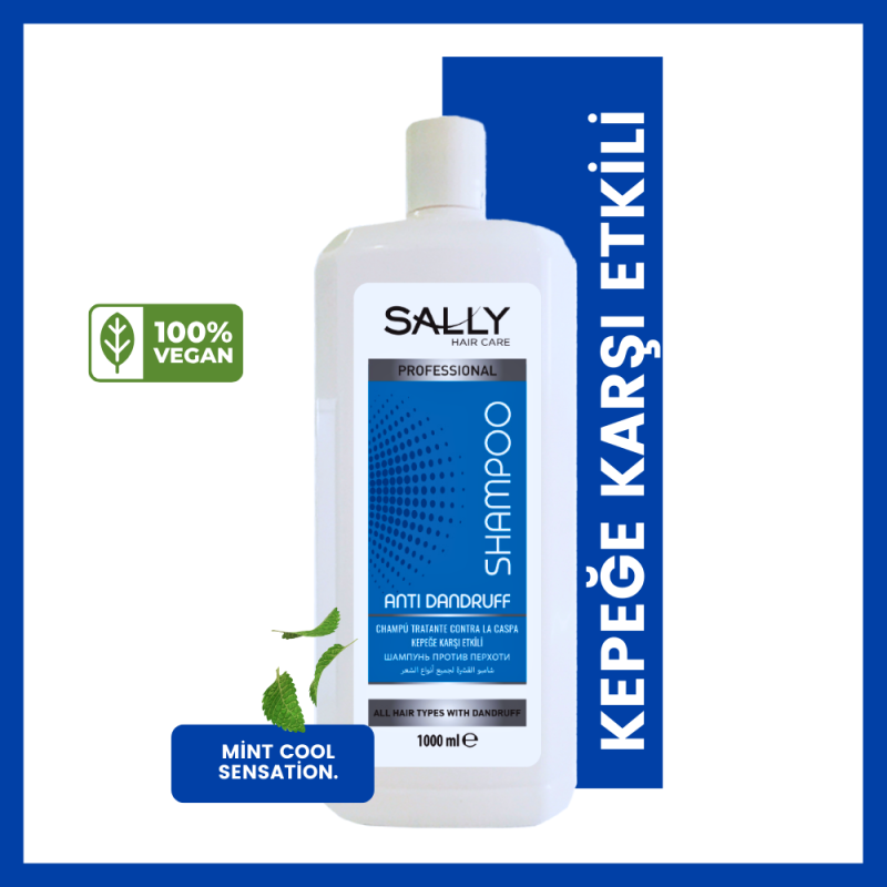 Sally Şampuan Profesyonel Seri Antidandruff Kepeğe Karşı Etkili 1 LT