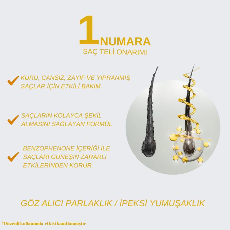 Sally Bal Özlü Onarıcı Şampuan - Hasarlı Kuru Saçlar 1 LT